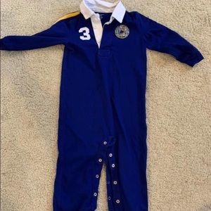 Boys 18 Month Blue Polo bodysuit